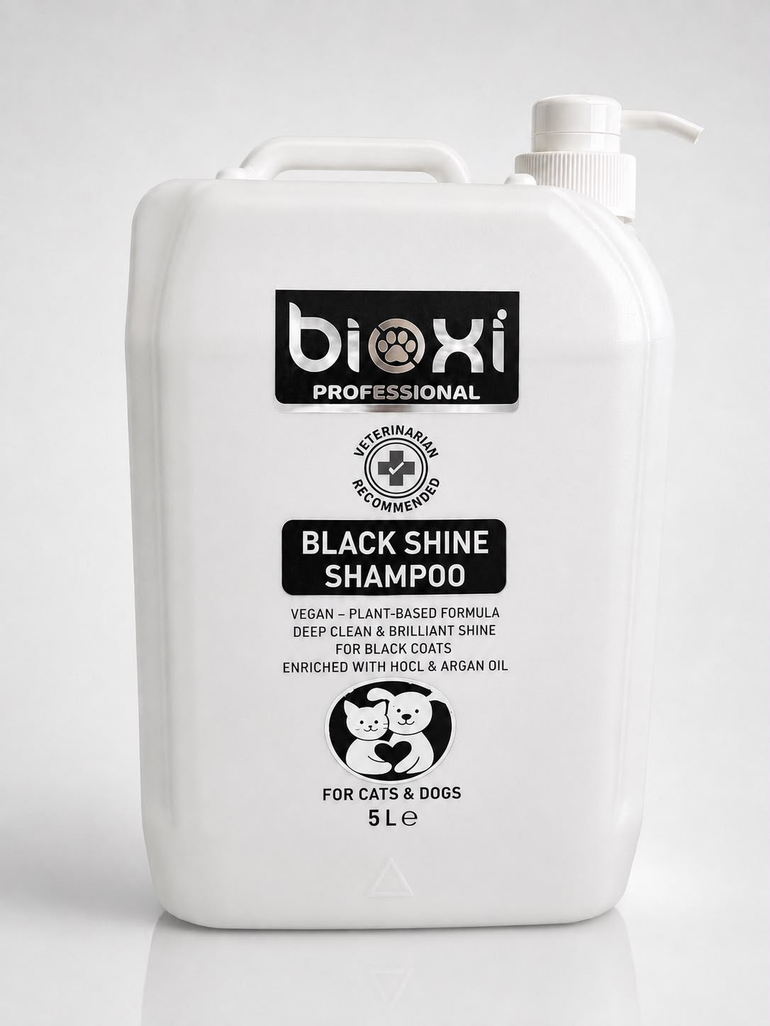 Bioxi® Black Shine Shampoo – Koyu Renkli Kedi ve Köpekler İçin Derin Parlaklık Bakım Şampuanı