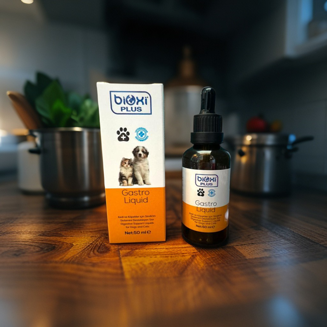 Bioxi® Plus Gastro Liquid 50 ml – Kediler ve Köpekler İçin Sindirim Destekleyici Takviye