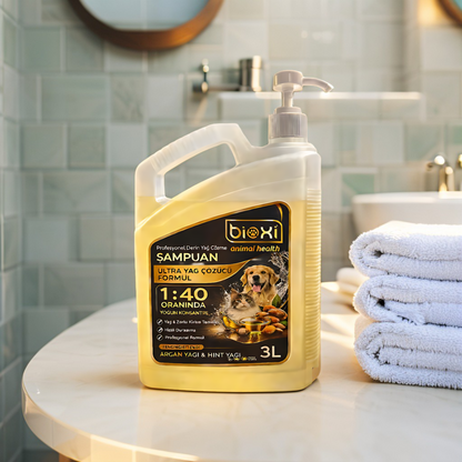Deep Clean Yogun Kirli ve Yağlı Tüyler İçin Şampuan,3lt,Pet Kuaförlerine Özel