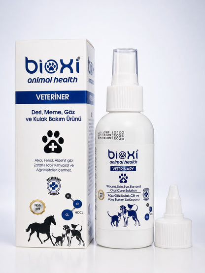 Bioxi® Animal Health  5in1 Bakım Spreyi|Ağız,Göz,Kulak,Deri Ve Yara Arındırıcı Solüsyon