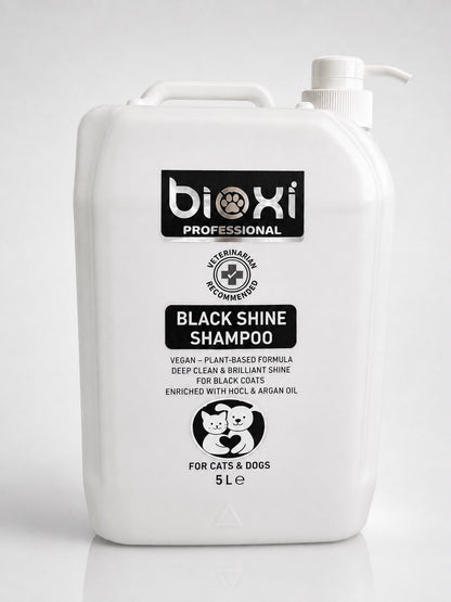 Bioxi® Black Shine Shampoo  – Koyu Renkli Kedi ve Köpekler İçin Derin Parlaklık Bakım Şampuanı