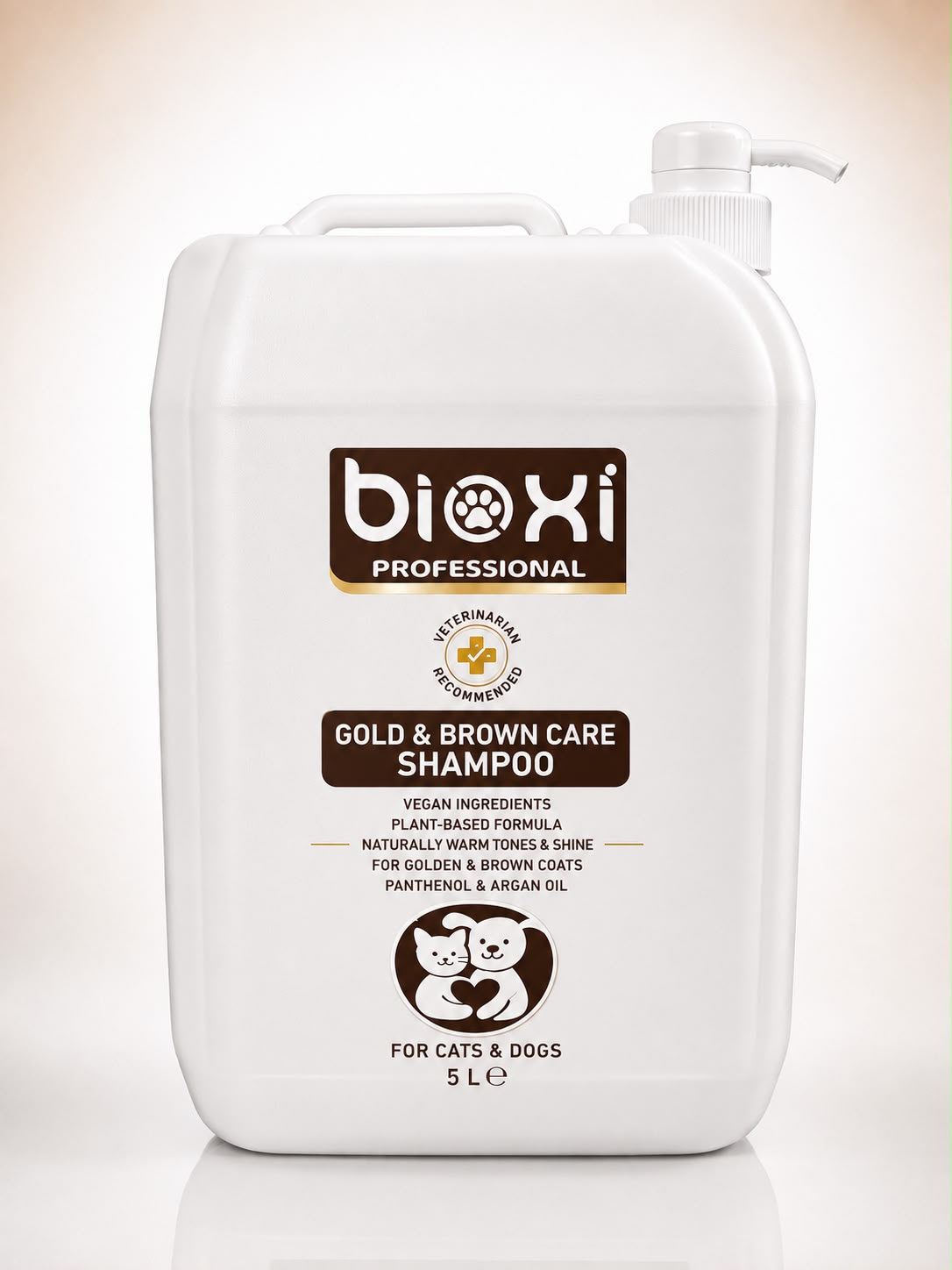 Bioxi® Gold & Brown Care Shampoo  – Altın ve Kahverengi Tüylü Kedi ve Köpekler İçin Bakım Şampuanı