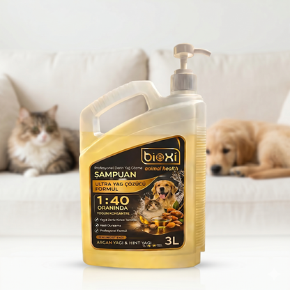 Deep Clean Yogun Kirli ve Yağlı Tüyler İçin Şampuan,3lt,Pet Kuaförlerine Özel