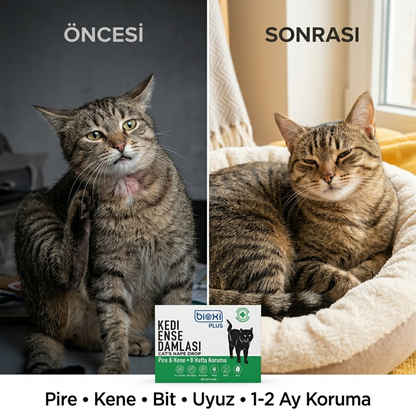 Bioxi® Kedi Pire Kene Ve Dış Parazit Ense Uygulaması 5x1 ml 5 tüp
