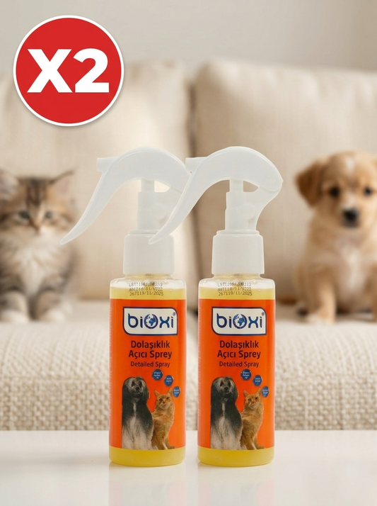 Bioxi® Kedi&Köpek İçin Dolaşıklık Açıcı Bakım Sprey 100 ML x 2 tane
