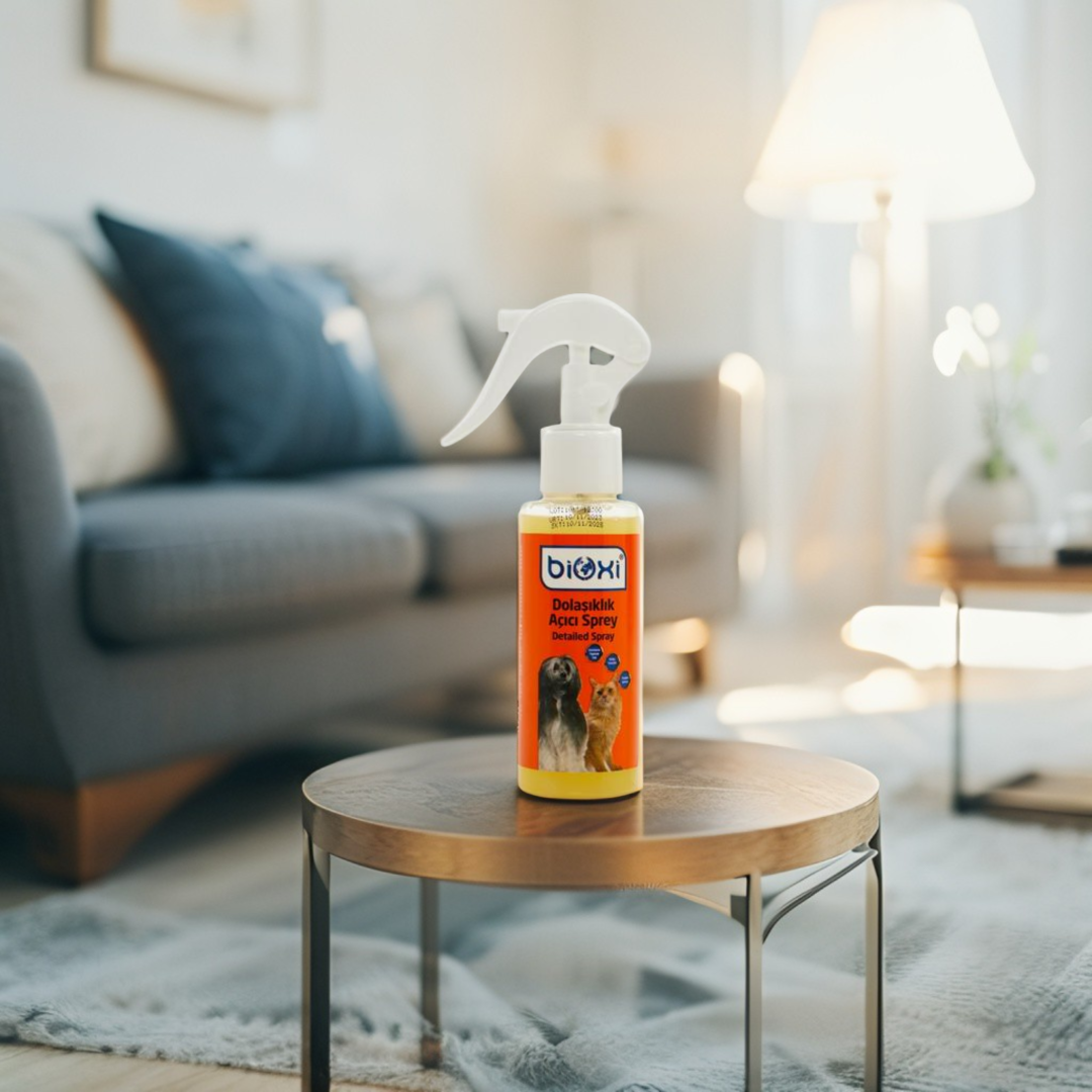 Bioxi® Dolaşıklık Açıcı Sprey 100 ML - Kedi ve Köpek Tüy Bakım Ürünü