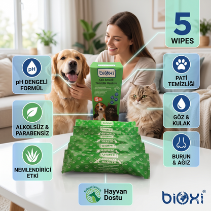 Bioxi® Animal Health Çok Amaçlı Temizlik Havlu 5'li