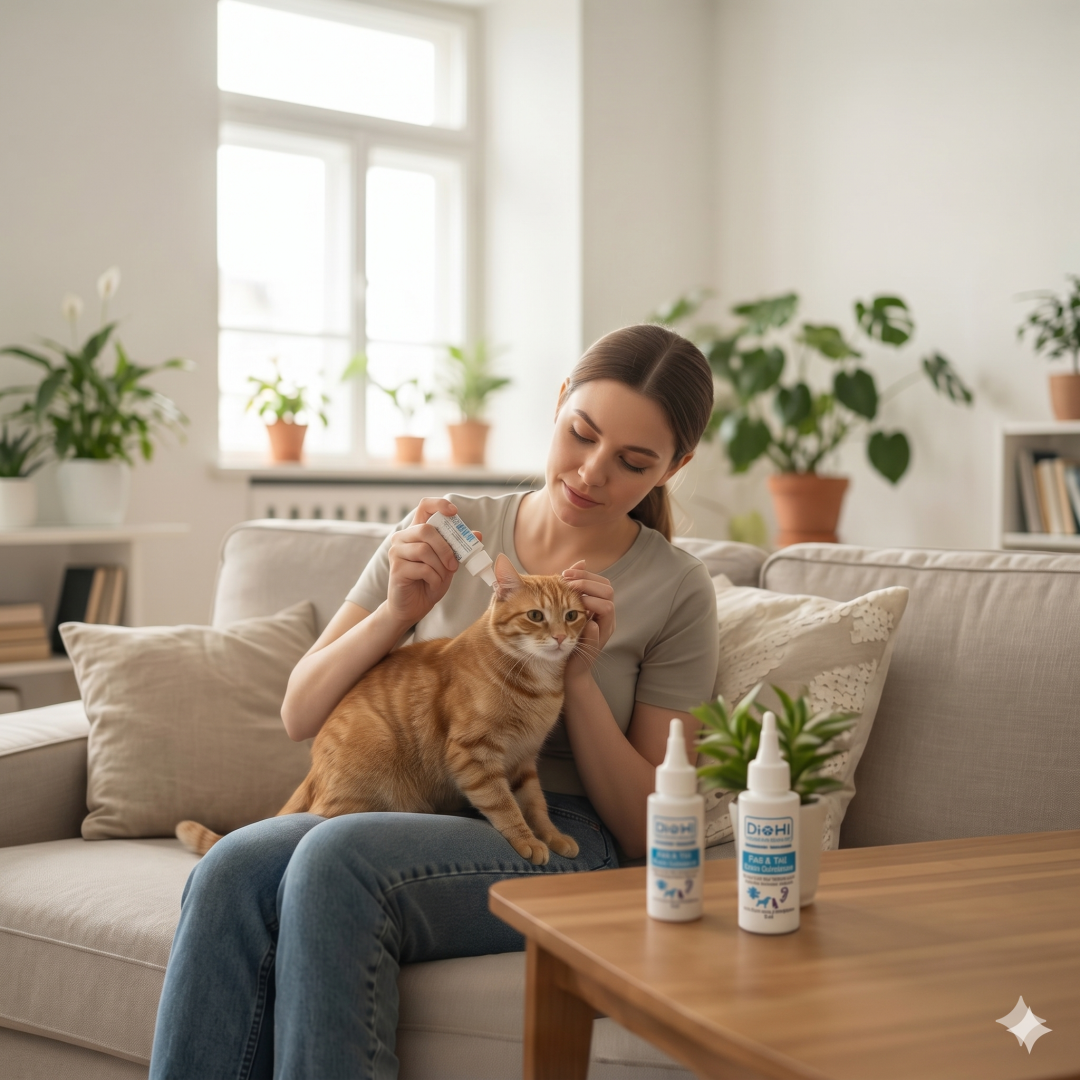 Bioxi® Evcil Hayvanlar İçin Göz ve Kulak Bakım Solüsyonu 50 ml - 20 Adet Silme Mendili