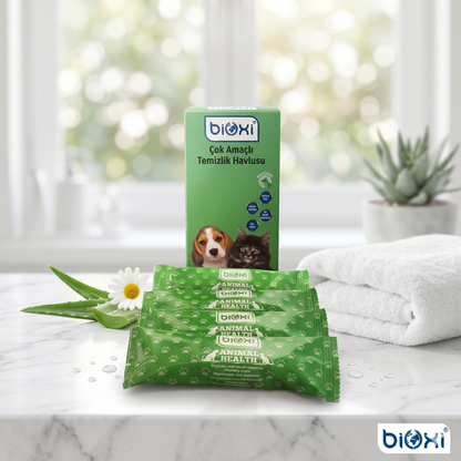 Bioxi® Animal Health Çok Amaçlı Temizlik Havlu 5'li