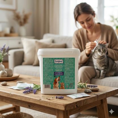 Bioxi® Evcil Hayvanlar İçin Hijyenik ve Çok Amaçlı Temizleme Kova Mendili