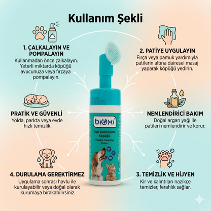 Bioxi® Pati Temizleme Köpüğü  - Ucu Fırçalı Köpük Pompalı