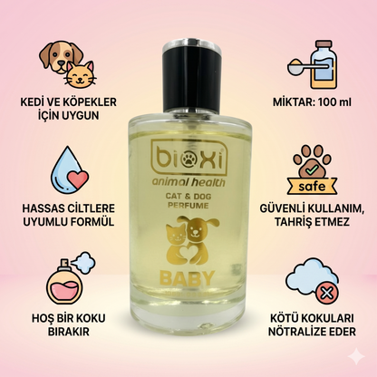 Bioxi® Cat & Dog Parfümü Baby Kokusu - Bebek Kokulu 100 ml