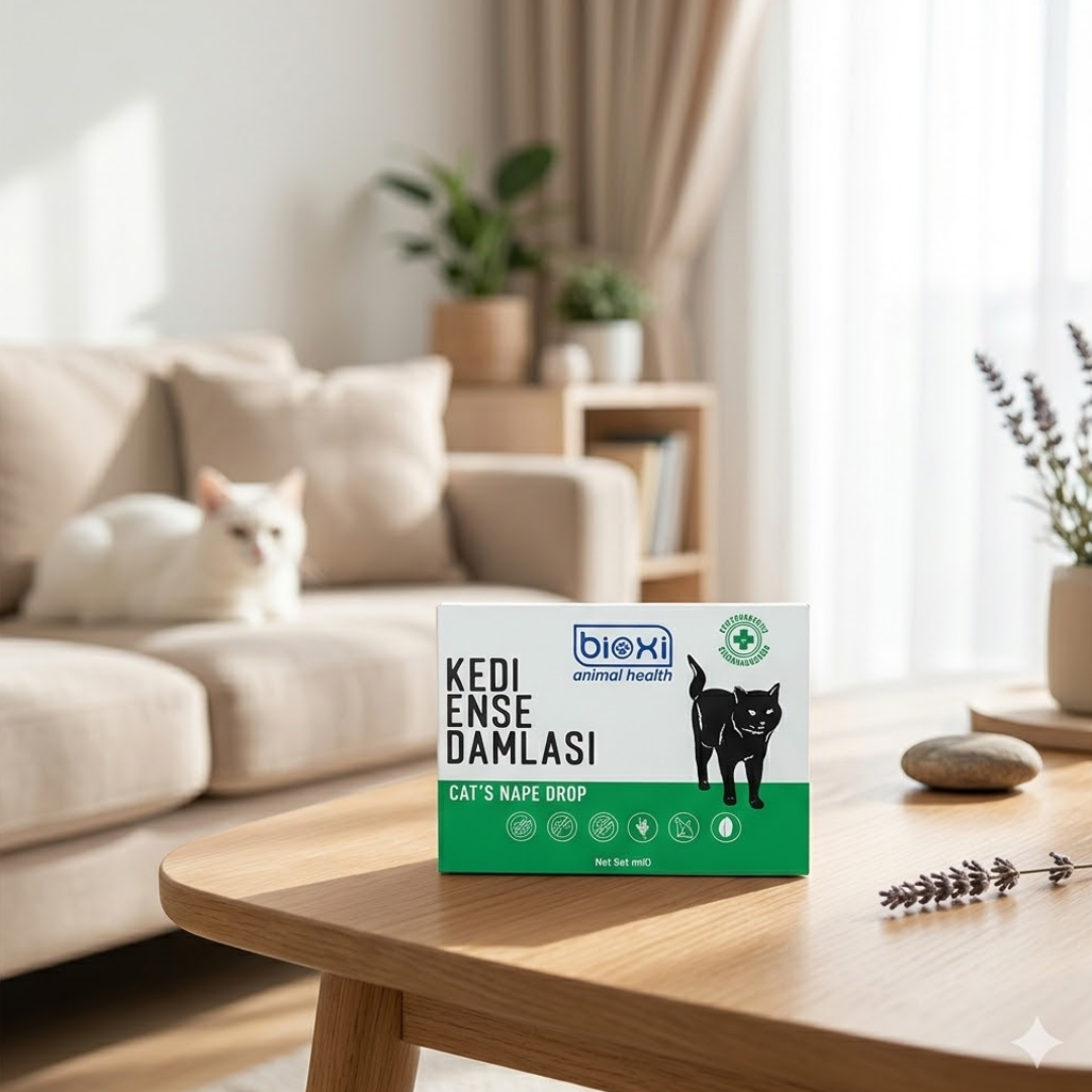 Bioxi® Kedi Pire Kene Ve Dış Parazit Ense Uygulaması 5x1 ml 5 tüp