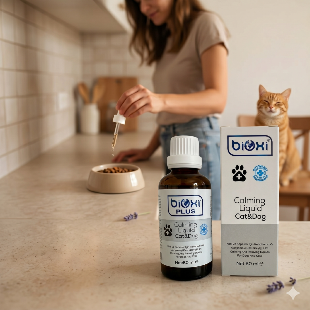Bioxi® Plus Calming Liquid - Kedi ve Köpekler İçin Rahatlatıcı ve Sakinleştirici Destek
