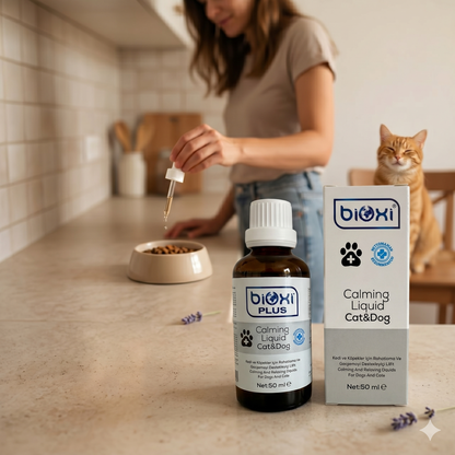 Bioxi® Plus Calming Liquid - Kedi ve Köpekler İçin Rahatlatıcı ve Sakinleştirici Destek