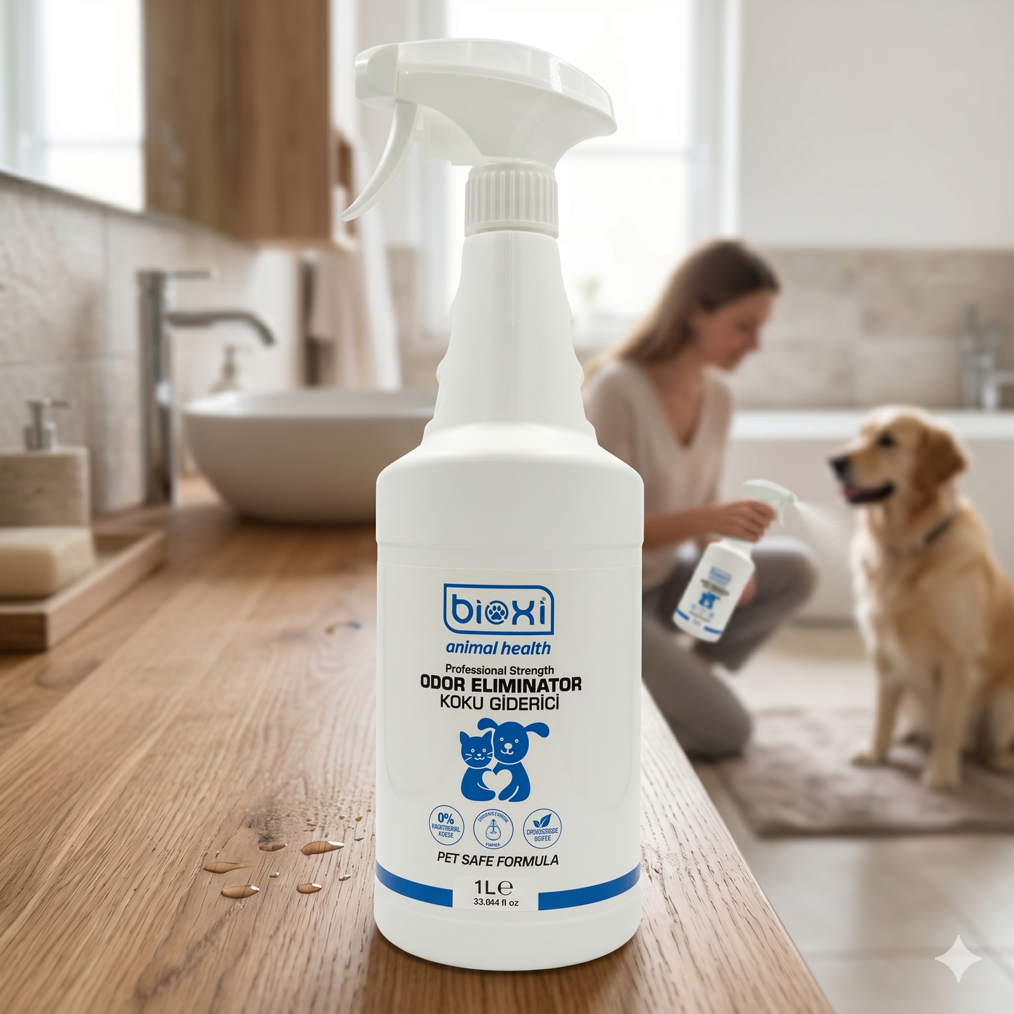 Bioxi® Evcil Hayvanlar için Odor Koku Giderici  - %100 Doğal ve Güvenli Kullanım