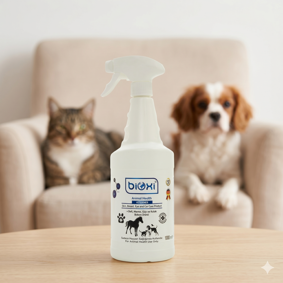 Bioxi® Animal Health Sprey  - Deri, Meme, Göz ve Kulak Bakım Ürünü