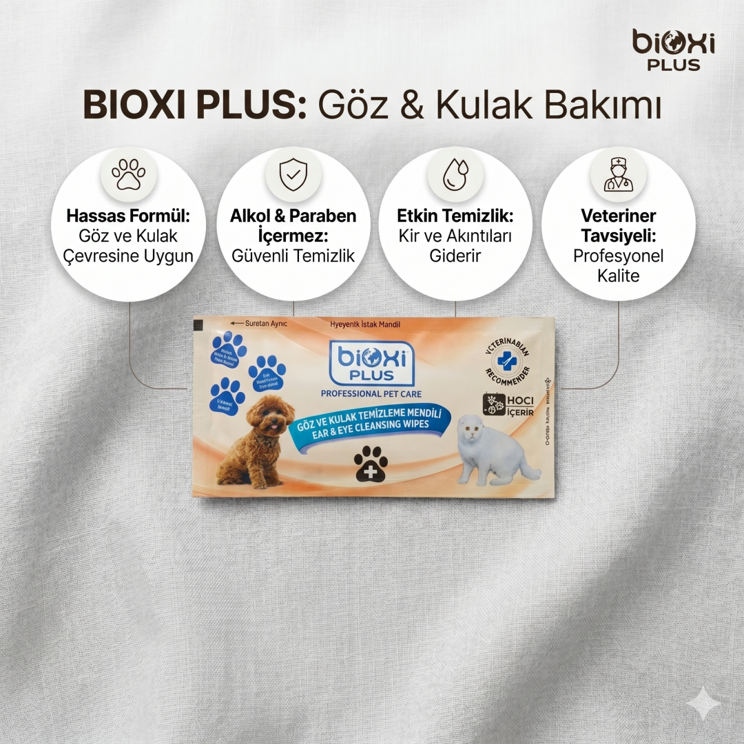 Bioxi® Animal Health Çok Amaçlı 30'lu Temizleme Mendili