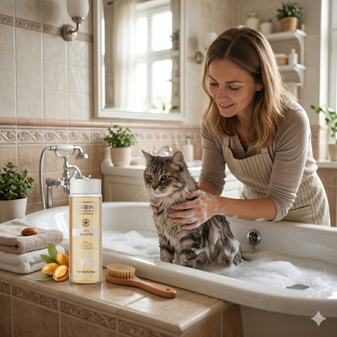 Bioxi® Vegan Kedi ve Köpek Şampuanı - Doğal Bakım ve Parlak Tüyler İçin