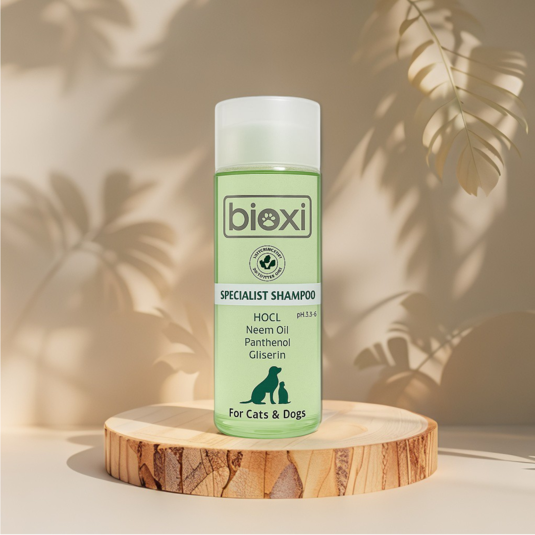 Bioxi® Arındırıcı Şampuan 200 ml - Evcil Hayvanlar İçin Doğal Pire ve Kene Önleyici Şampuan