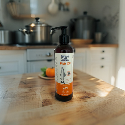 Bioxi® Plus Fish Oil 200 ml – Kedi ve Köpekler İçin Omega 3 Takviyesi