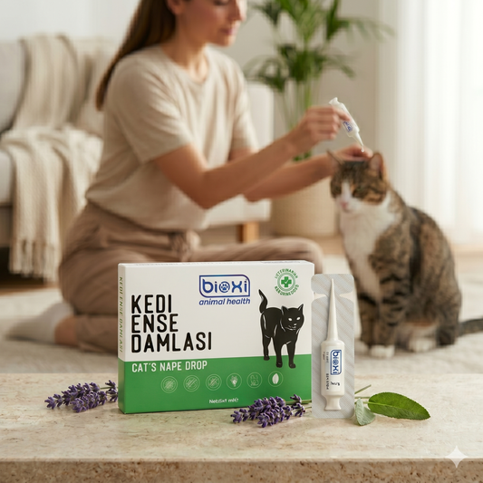 Bioxi® Kedi Pire Kene Ve Dış Parazit Ense Uygulaması 5x1 ml 5 tüp