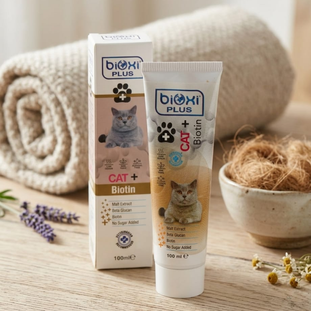 Bioxi® Plus Biotin Malt - Kediler İçin Deri ve Kürk Sağlığı Takviyesi Malt