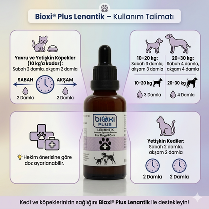 Bioxi® Plus Lenantik - Kedi Ve Köpekler İçin Bağışıklık Destekleyici Takviye