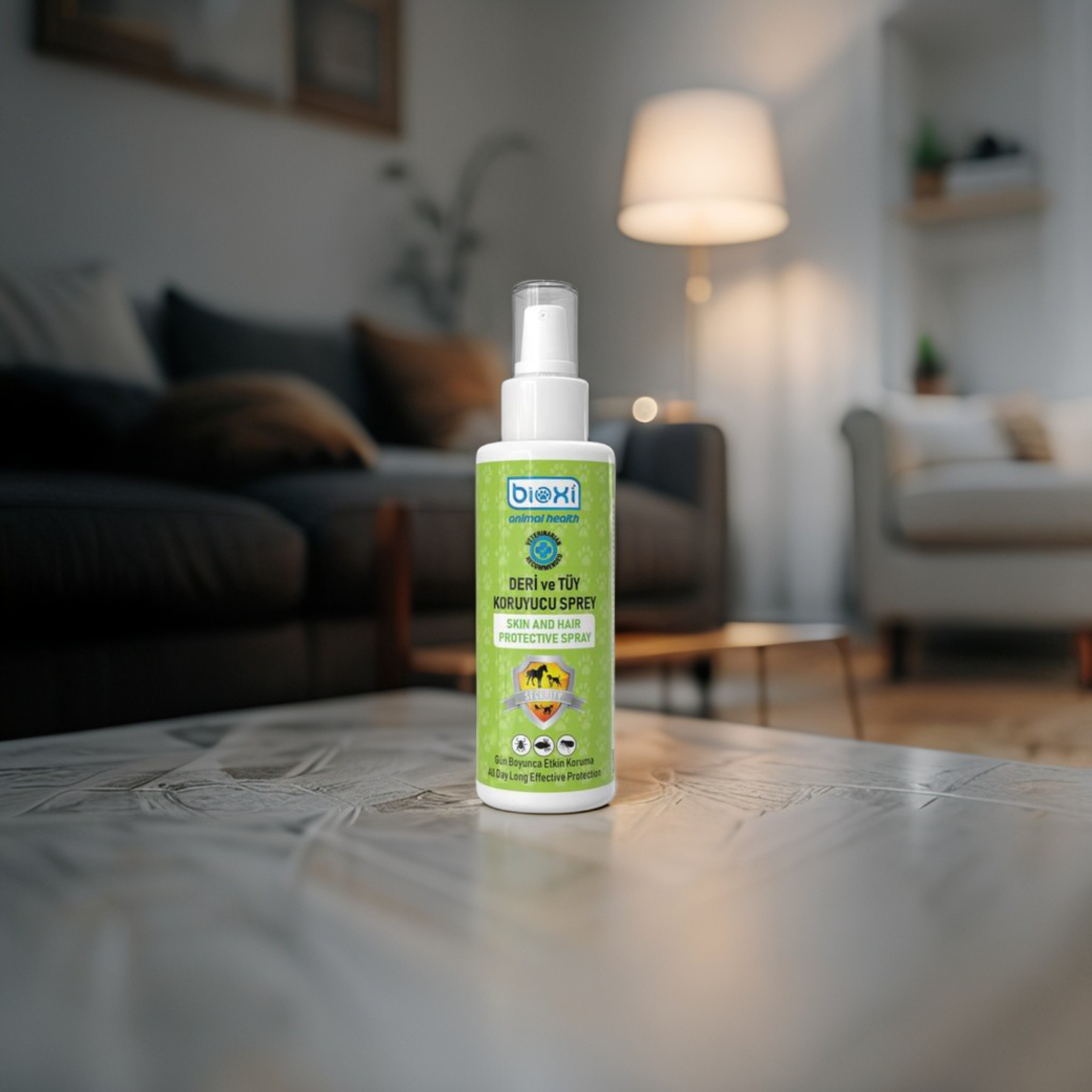 Bioxi® Deri ve Tüy Koruyucu Sprey 200 ml – Evcil Hayvanlar İçin Bakım ve Koruma