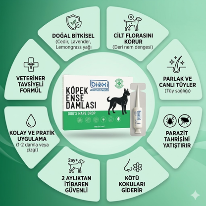 Bioxi® Köpek Pire Kene Ve Dış Parazit Ense Uygulaması 5x1 ml 5 tüp