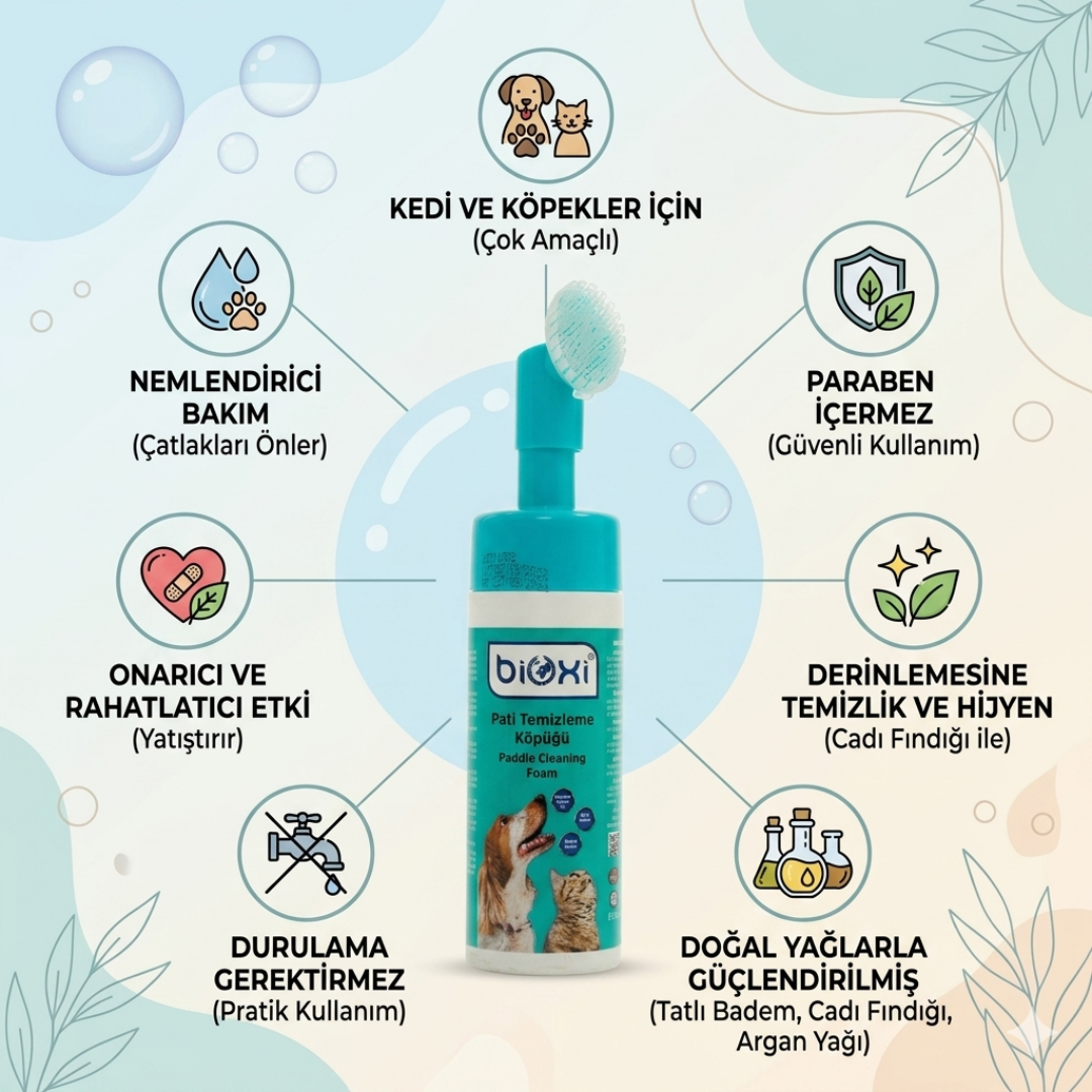 Bioxi® Pati Temizleme Köpüğü  - Ucu Fırçalı Köpük Pompalı