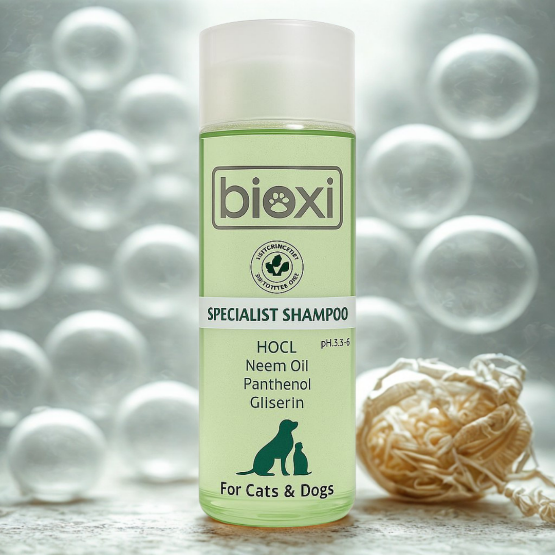 Bioxi® Arındırıcı Şampuan 200 ml - Evcil Hayvanlar İçin Doğal Pire ve Kene Önleyici Şampuan