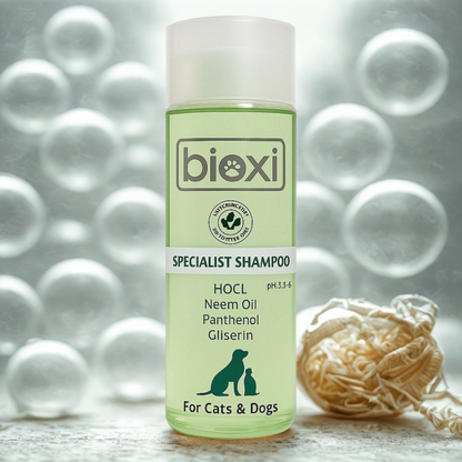 Bioxi® Arındırıcı Şampuan 200 ml - Evcil Hayvanlar İçin Doğal Pire ve Kene Önleyici Şampuan