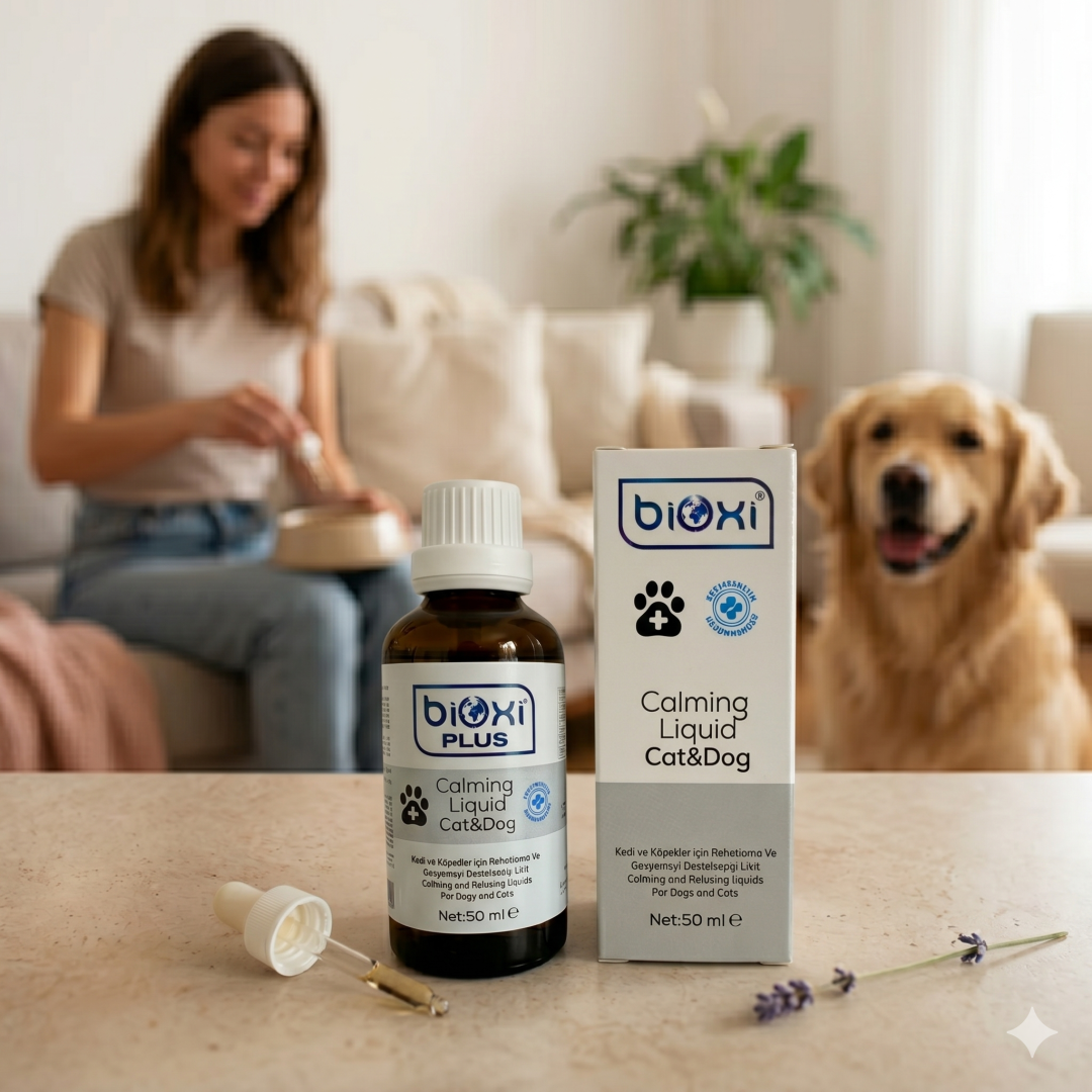 Bioxi® Plus Calming Liquid - Kedi ve Köpekler İçin Rahatlatıcı ve Sakinleştirici Destek