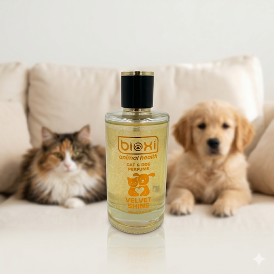 Bioxi® Cat & Dog Parfümü Velvet Shine Kokusu - Özel Esans Formüllü 100 ml