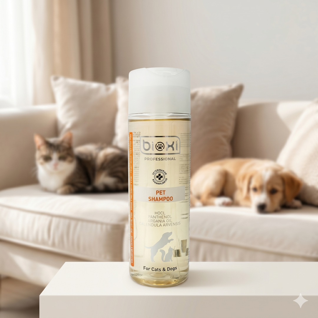 Bioxi® Vegan Kedi ve Köpek Şampuanı - Doğal Bakım ve Parlak Tüyler İçin