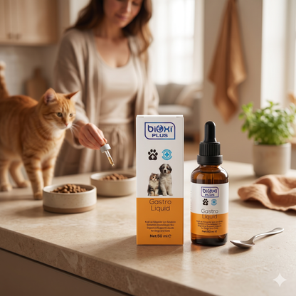 Bioxi® Plus Gastro Liquid 50 ml – Kediler ve Köpekler İçin Sindirim Destekleyici Takviye
