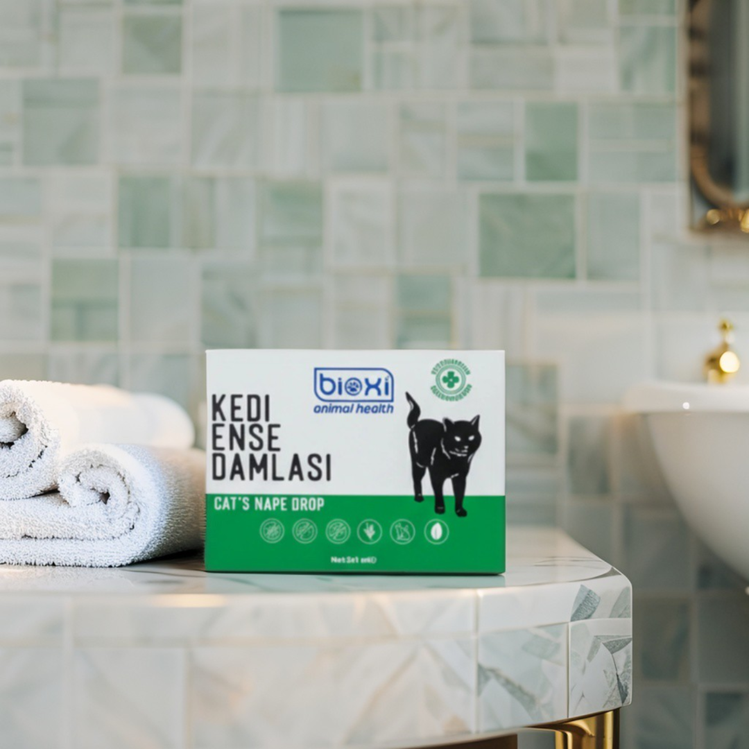 Bioxi® Kedi Pire Kene Ve Dış Parazit Ense Uygulaması 5x1 ml 5 tüp