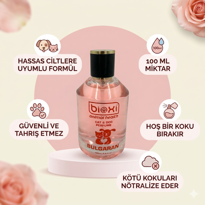 Bioxi® Cat & Dog Parfümü Bulgaran Kokusu - Çiçek Kokulu 100 ml