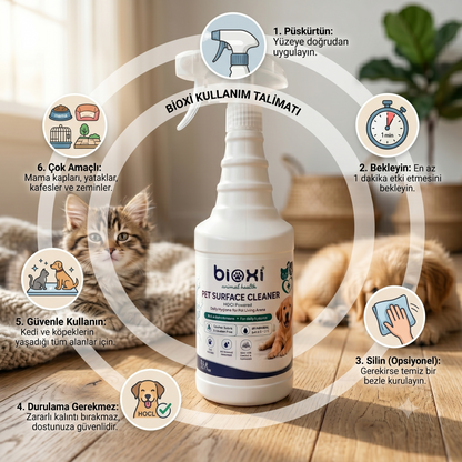Bioxi HOCL Bazlı Patili Yüzey Temizleyici x 2adet