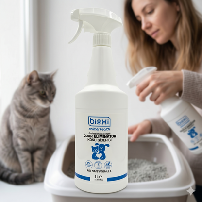 Bioxi® Evcil Hayvanlar için Odor Koku Giderici  - %100 Doğal ve Güvenli Kullanım